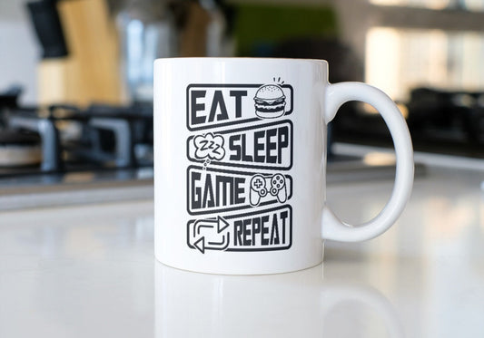 Gamer-eat sleep game repeat